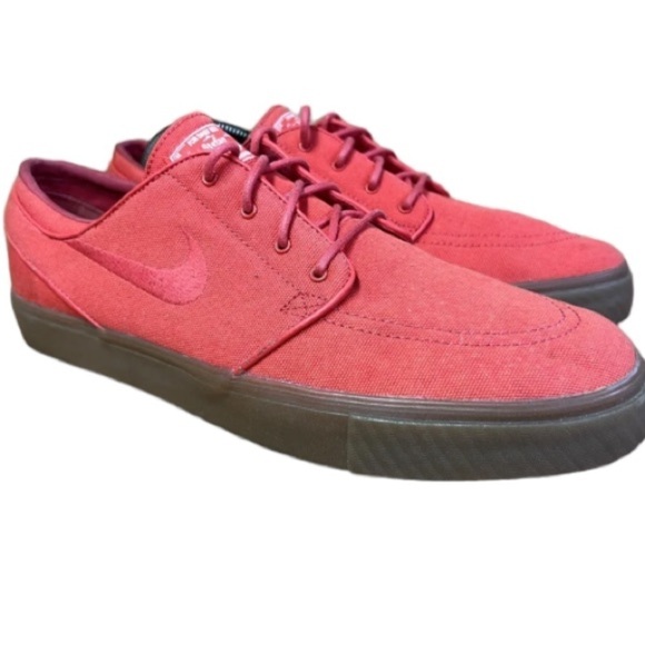 Nike Stefan Janoski Red Gum Sneakers Sz 9.5 Skateboarding 333824-662 - Picture 2 of 12